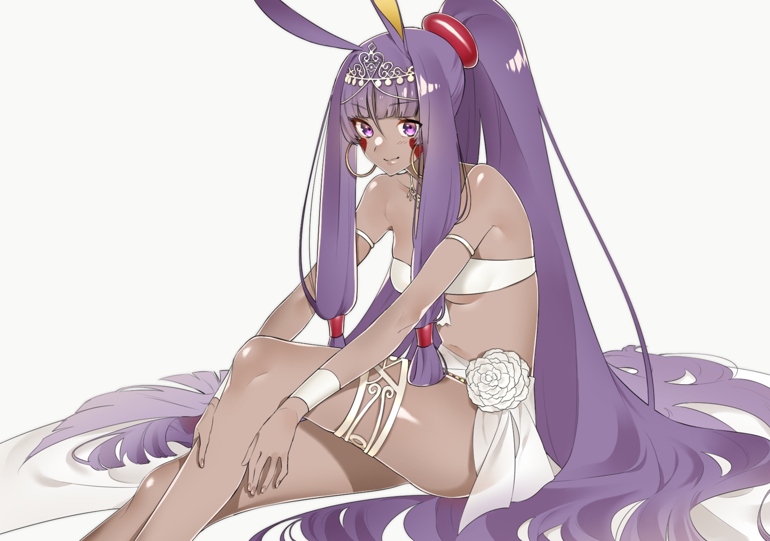 animal_ears bikini bunny_ears fate/grand_order garter nitocris_(fate) sino42 swimsuits underboob