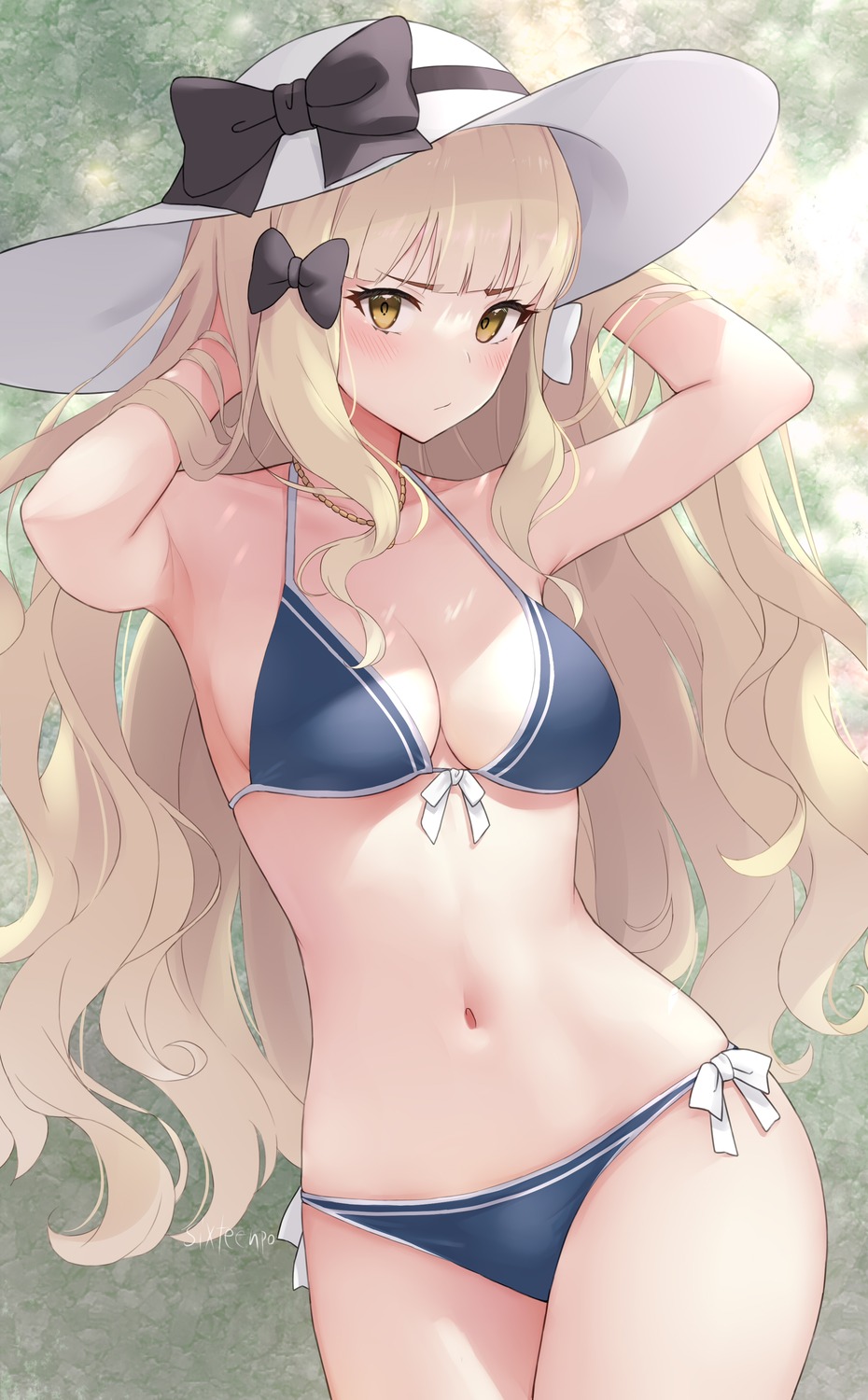 bikini princess_connect princess_connect!_re:dive rokuichinpo sasaki_saren swimsuits