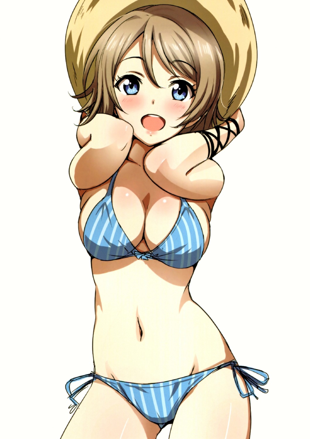 bikini cleavage love_live!_sunshine!! sankuro swimsuits watanabe_you