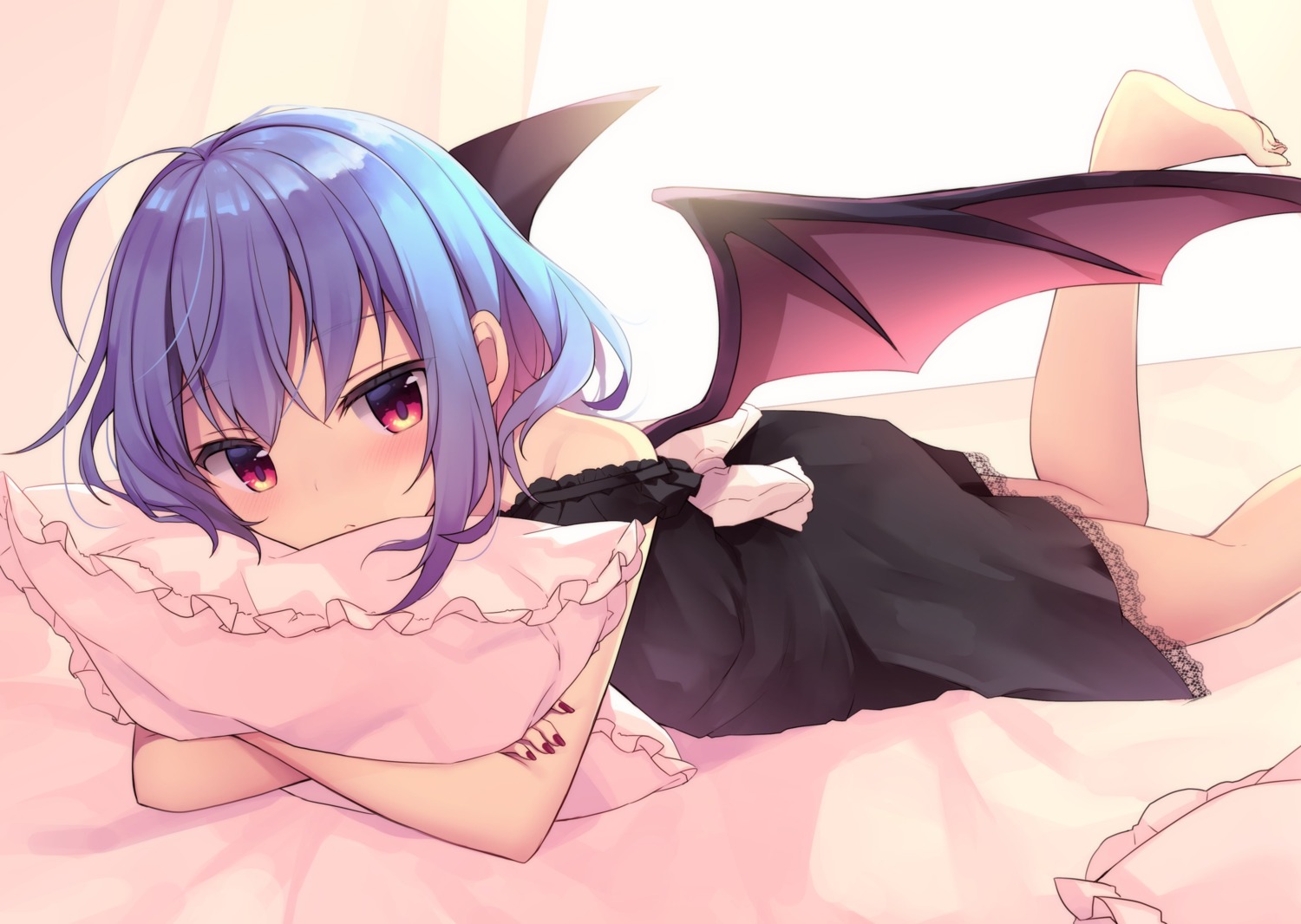 dress remilia_scarlet ruhika touhou wings