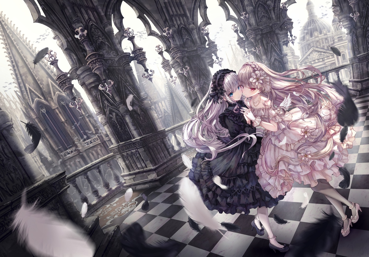 gothic_lolita heels lolita_fashion missile228 yuri