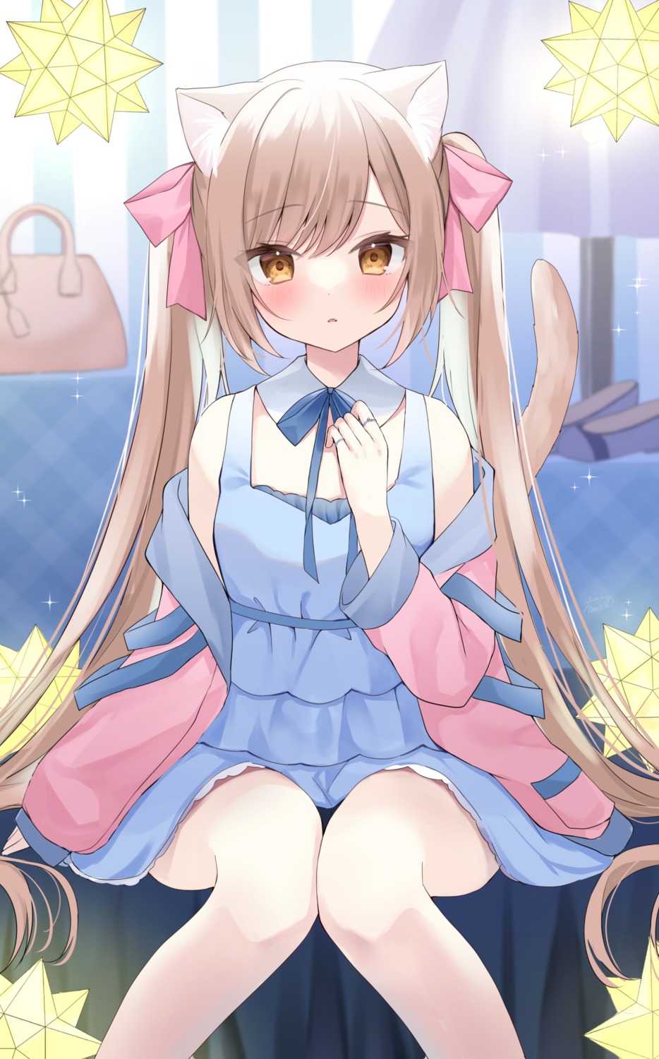 animal_ears dress hamico nekomimi tail