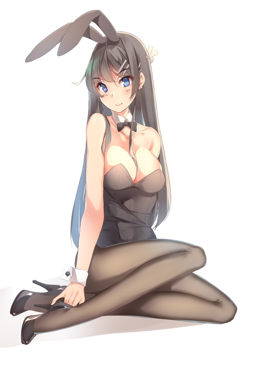 animal_ears bunny_ears bunny_girl heels pantyhose sakurajima_mai seishun_buta_yarou_series yumemi_(kiowa)
