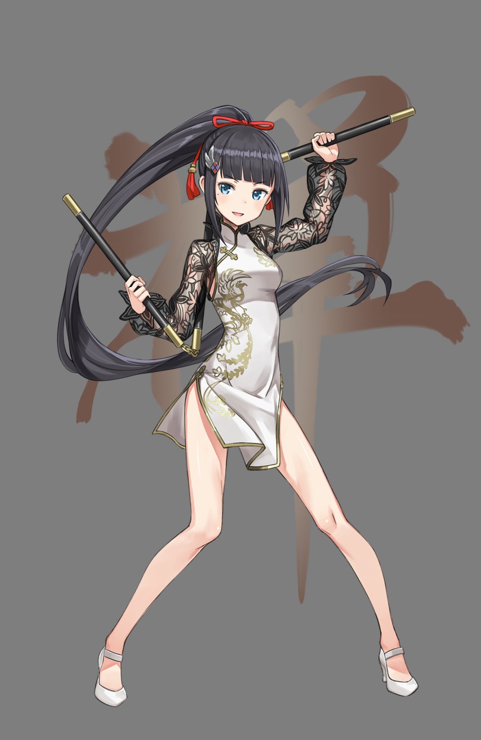 chinadress heels princess_principal see_through tagme transparent_png weapon