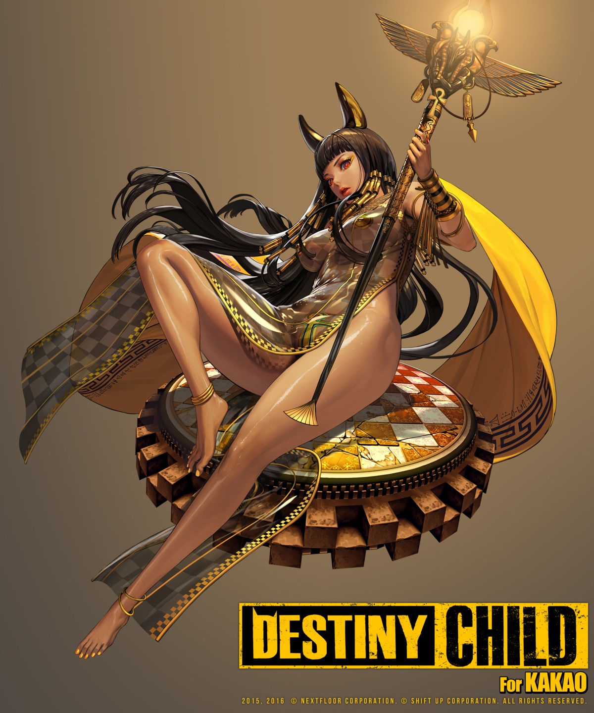 cleopatra_(destiny_child) destiny_child dress hyulla maebari no_bra nopan pasties see_through shift_up weapon