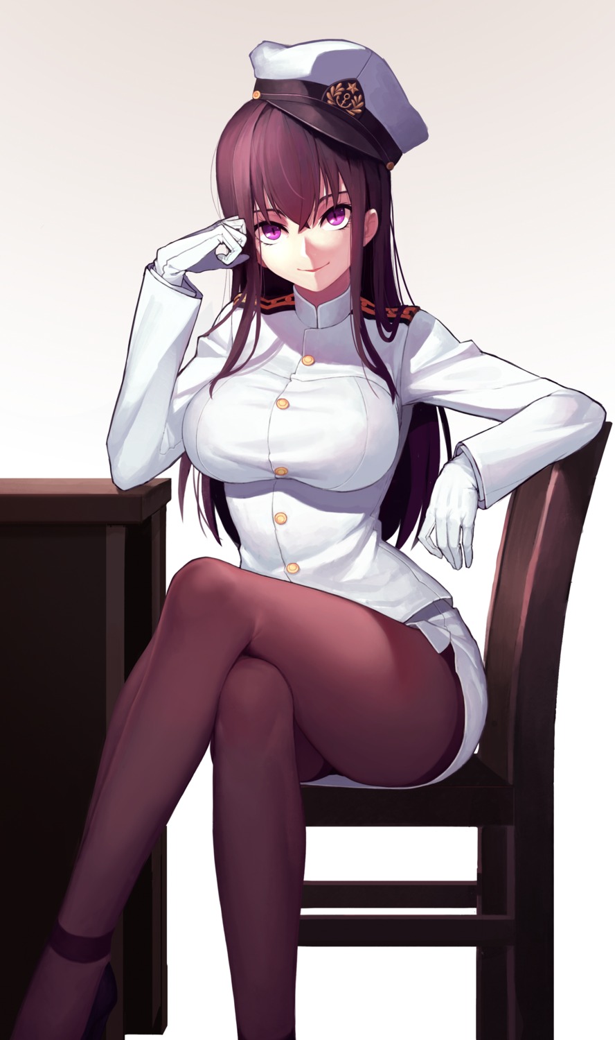 female_admiral_(kancolle) kantai_collection pantyhose qiongsheng uniform