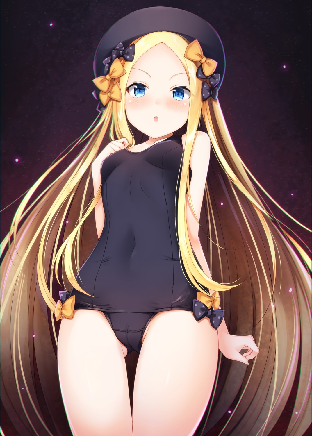 abigail_williams_(fate) cameltoe fate/grand_order school_swimsuit sunsuke swimsuits