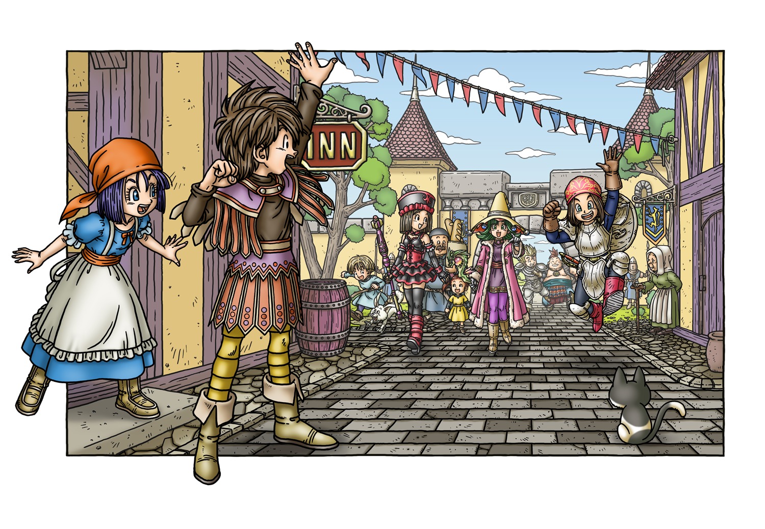 dragon_quest_ix thighhighs toriyama_akira