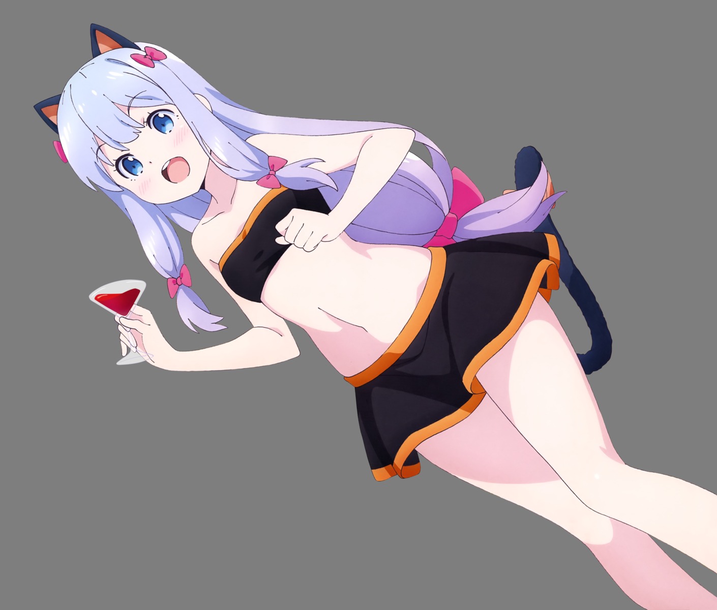 animal_ears bikini_top eromanga-sensei halloween izumi_sagiri nekomimi sawada_kenji swimsuits tail transparent_png