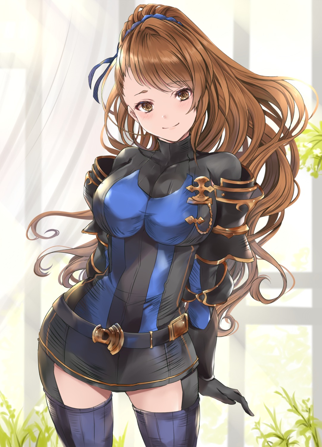 armor beatrix_(granblue_fantasy) dress granblue_fantasy hinahino stockings thighhighs