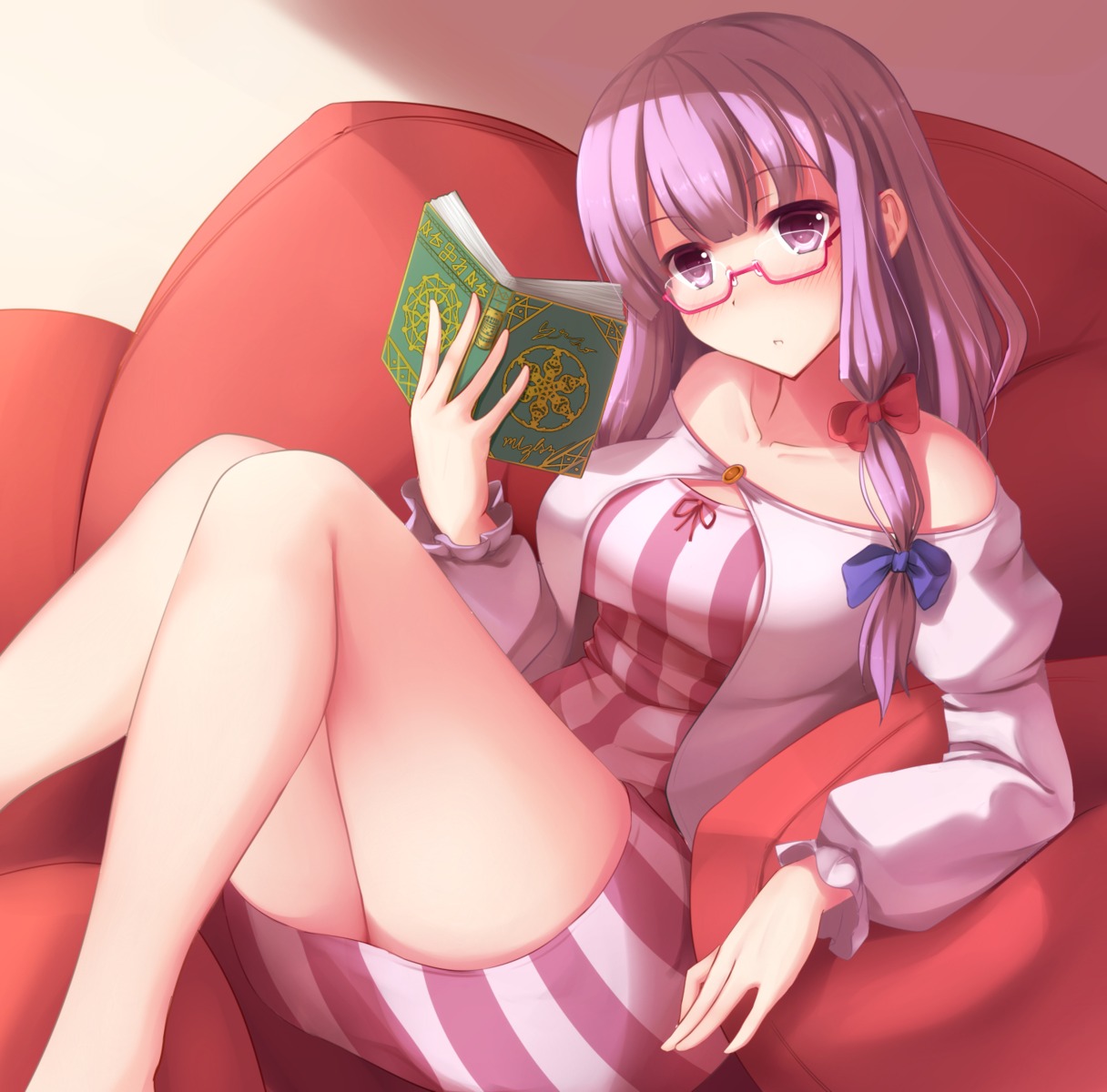 dress megane nicoby patchouli_knowledge touhou