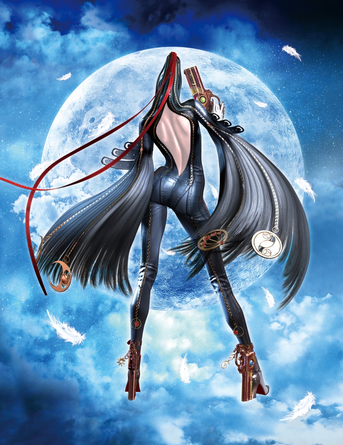 bayonetta bayonetta_(character) bayonetta_2 bodysuit gun