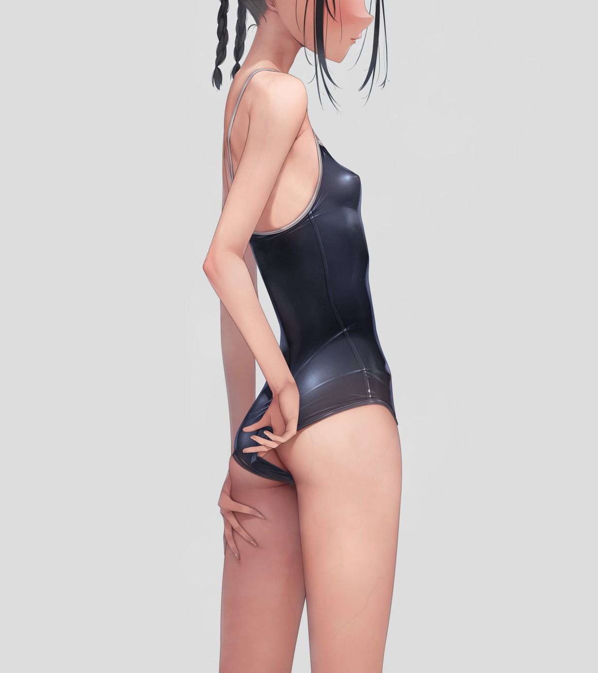 ass murakami_suigun school_swimsuit swimsuits