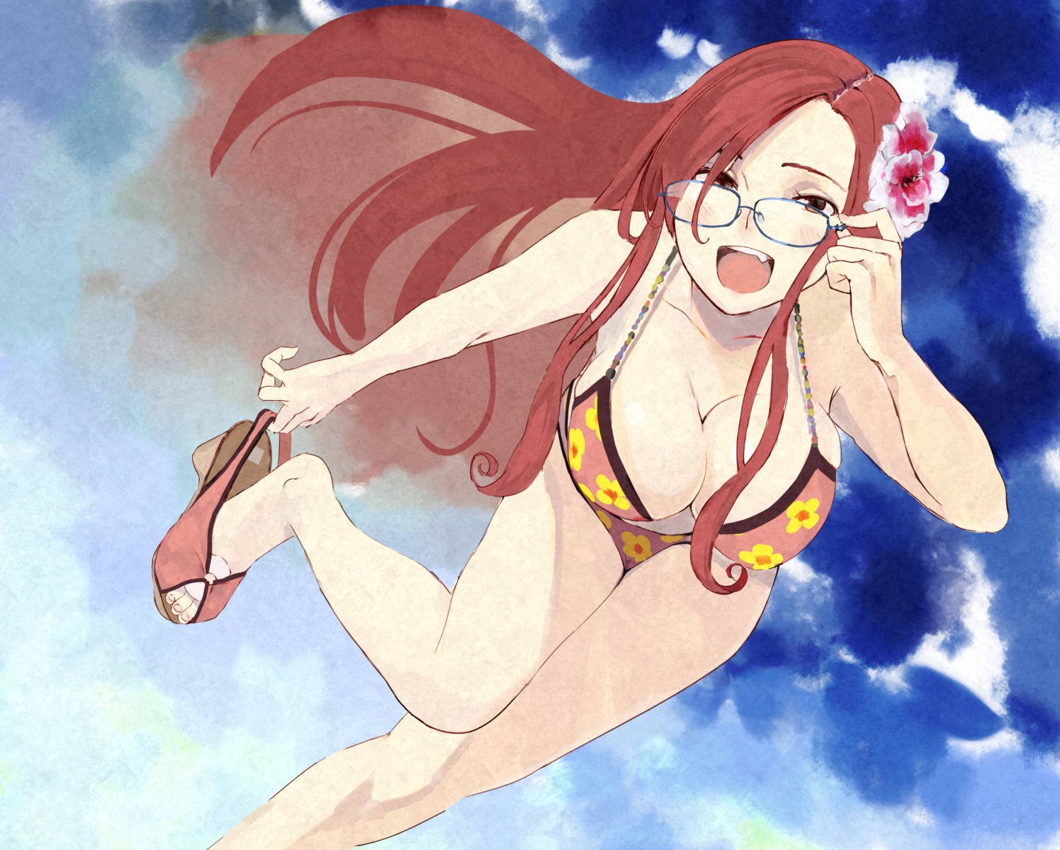 bikini cleavage itsutsuse megane swimsuits