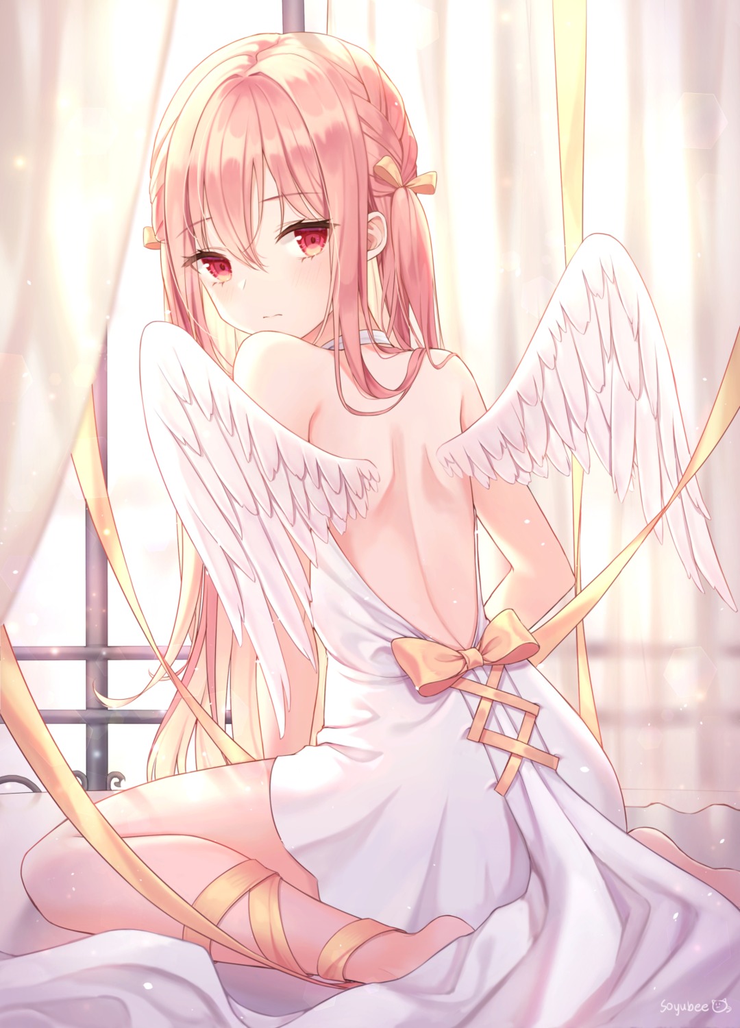 angel dress no_bra soyubee wings