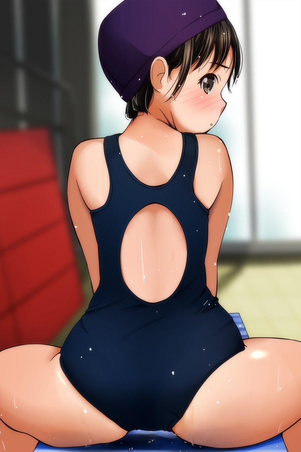 ass loli matsunaga_kouyou swimsuits wet