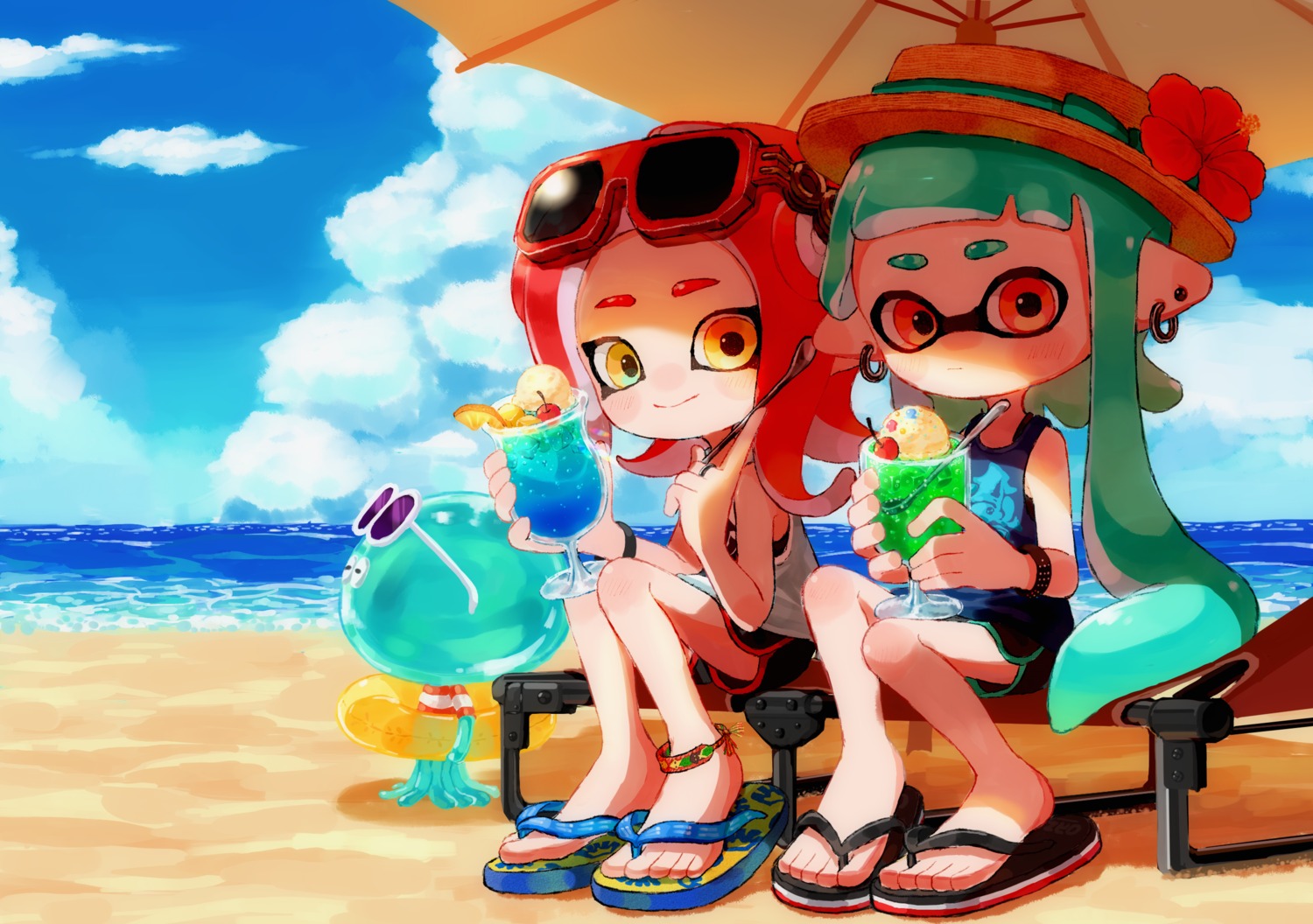 inkling_(splatoon) megane mr._grizzz myon_rio splatoon