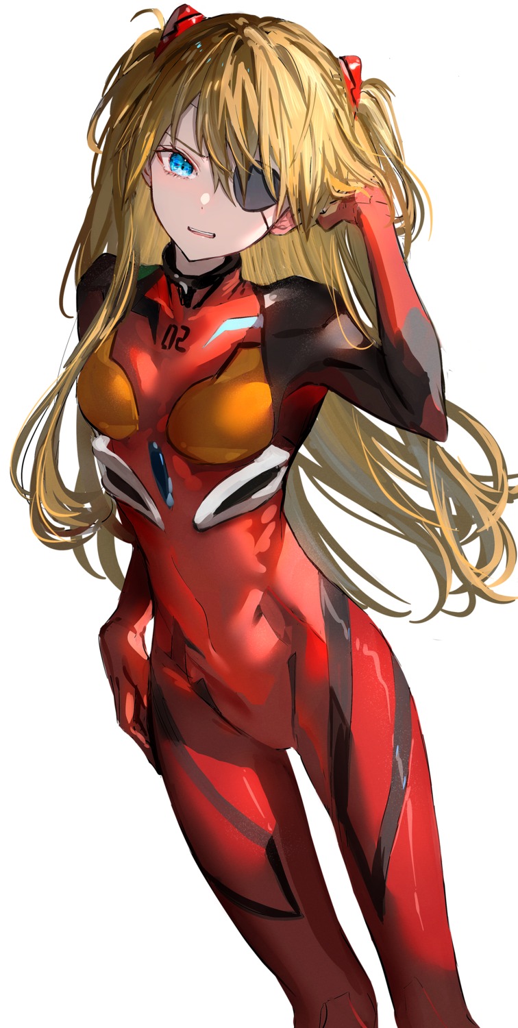 bodysuit eyepatch gawako neon_genesis_evangelion souryuu_asuka_langley