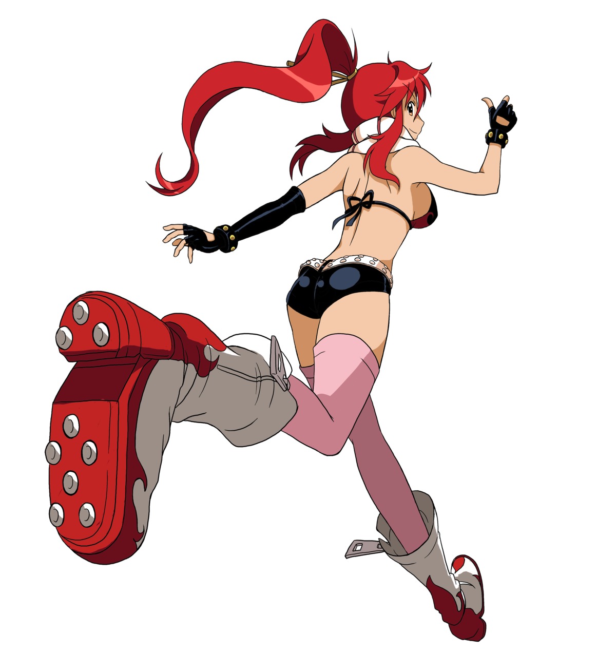 bikini_top kakkii swimsuits tengen_toppa_gurren_lagann thighhighs yoko