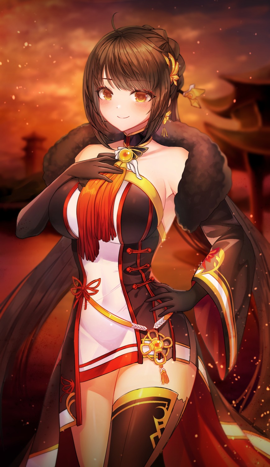 ara_haan asian_clothes bindong elsword thighhighs