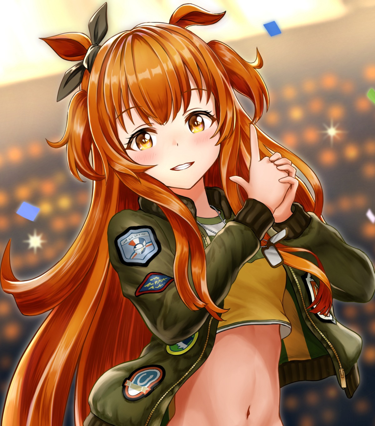 animal_ears mayano_top_gun_(umamusume) shunart. uma_musume_pretty_derby uniform