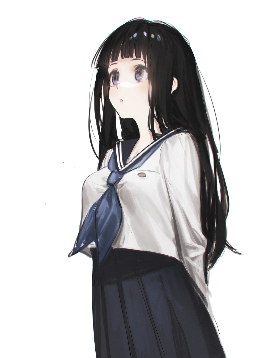 chitanda_eru hyouka reoen seifuku sketch