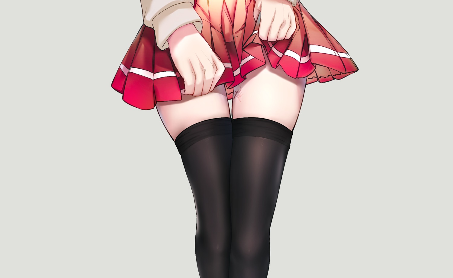 skirt_lift thighhighs yigu_ahh