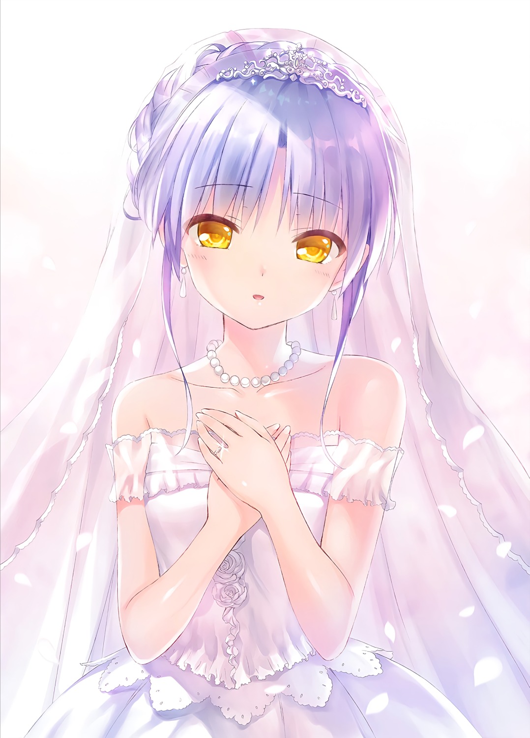 angel_beats! dress key na-ga possible_duplicate tachibana_kanade wedding_dress