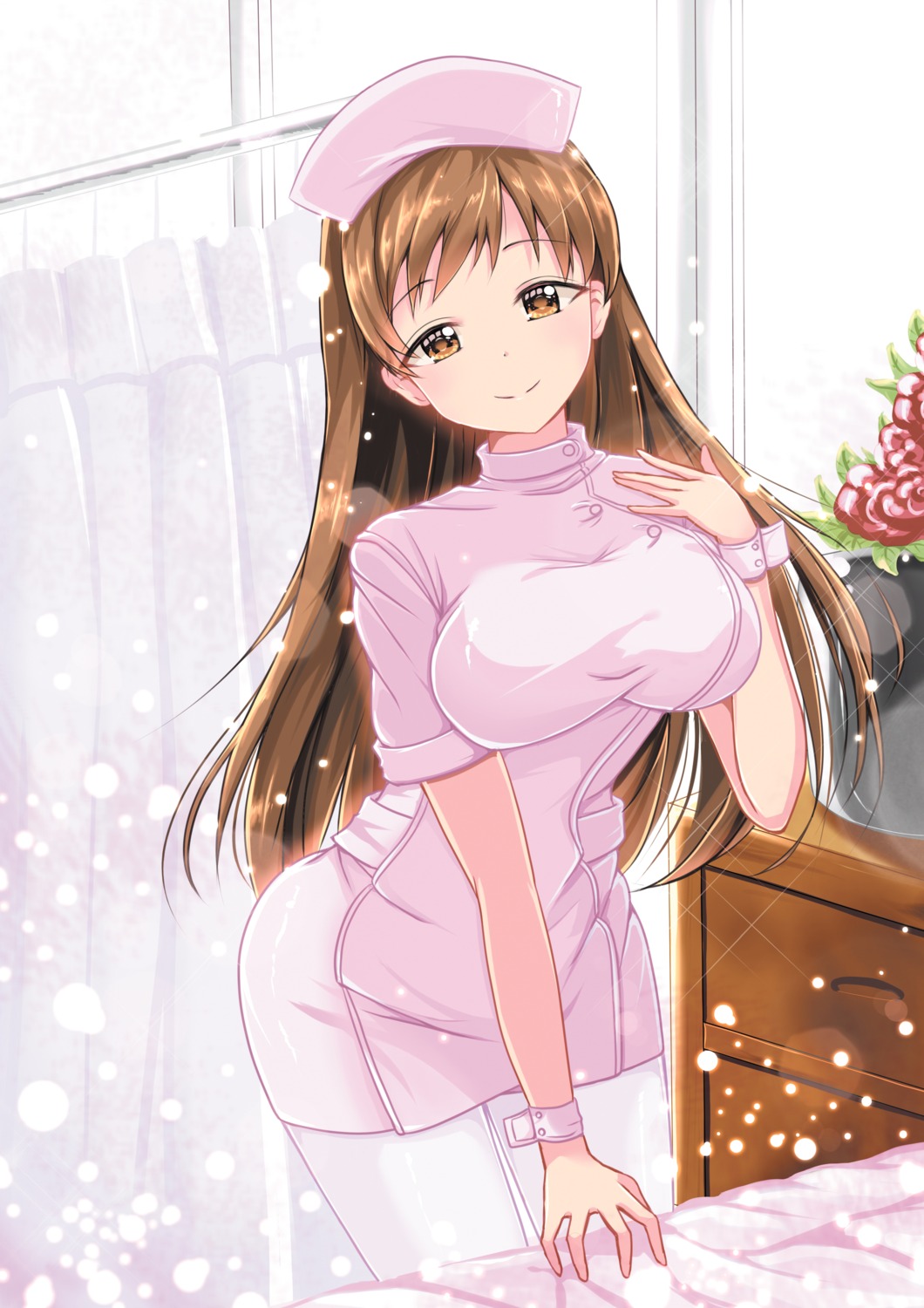 nitta_minami nurse pantyhose shailiar the_idolm@ster the_idolm@ster_cinderella_girls