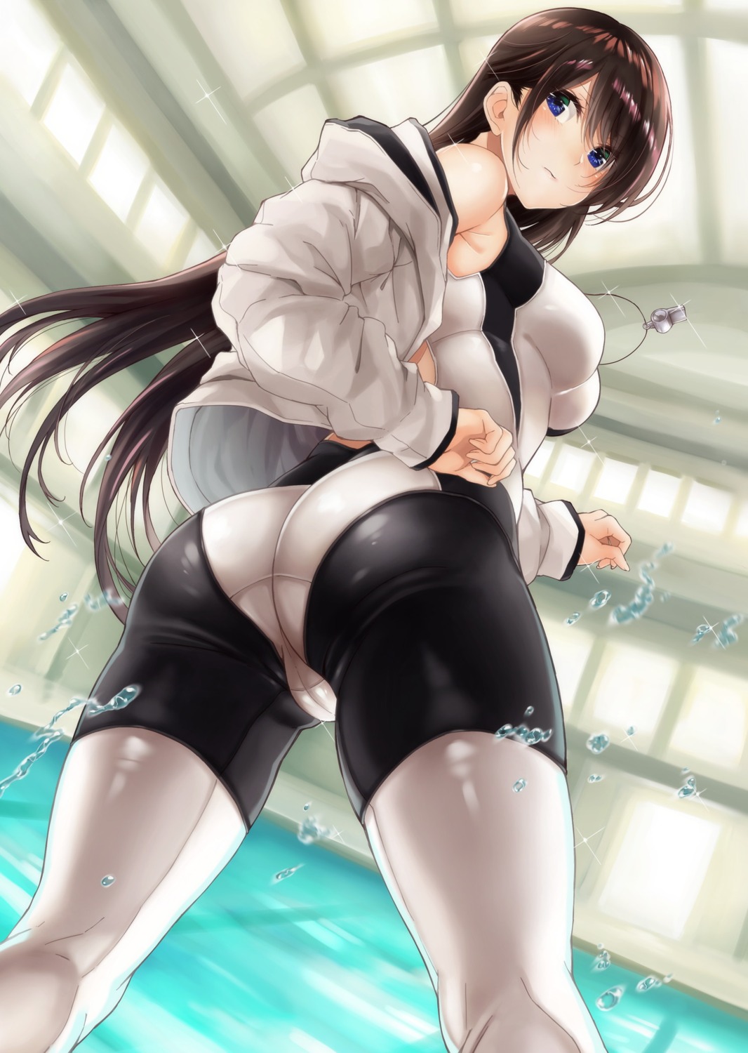 ass bodysuit cameltoe hikari_(komitiookami) ichinose_chizuru kanojo_okarishimasu swimsuits