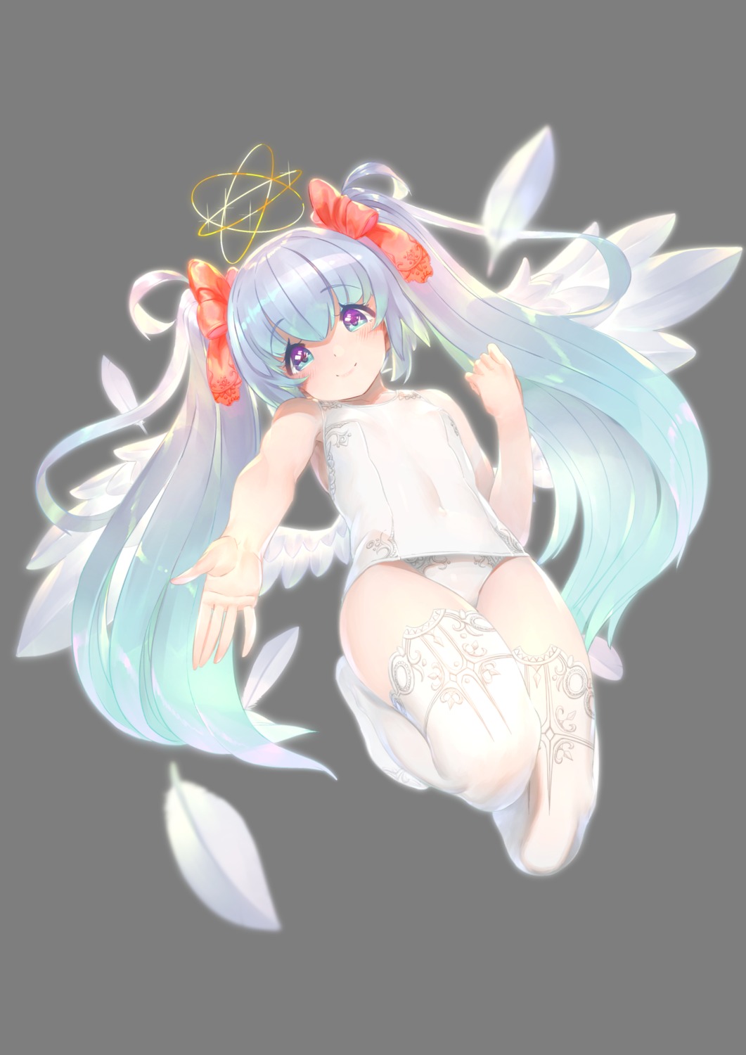 angel erect_nipples kawarage school_swimsuit swimsuits thighhighs transparent_png wings