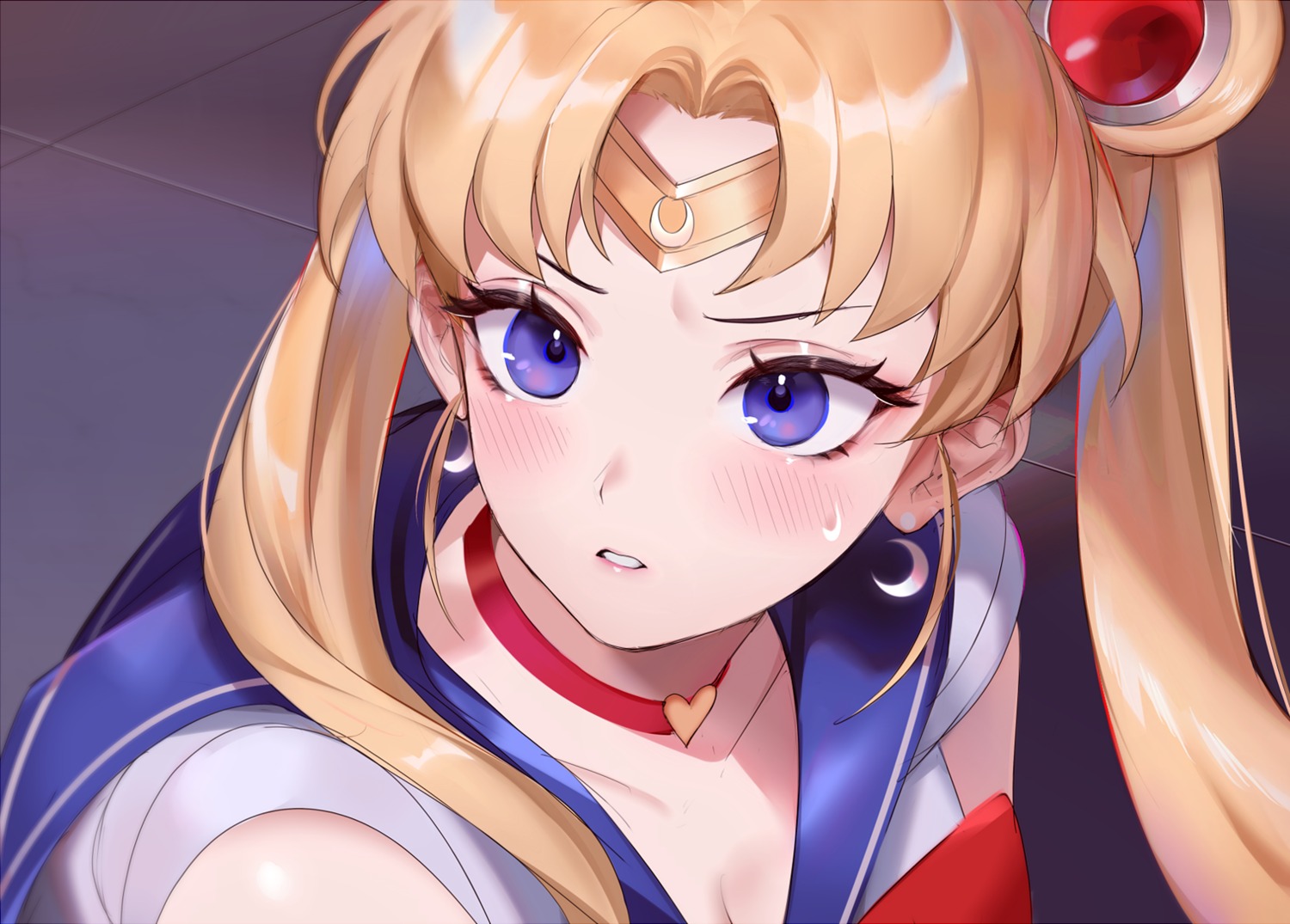 cleavage sailor_moon tsukino_usagi yoru_(yowuyoru)