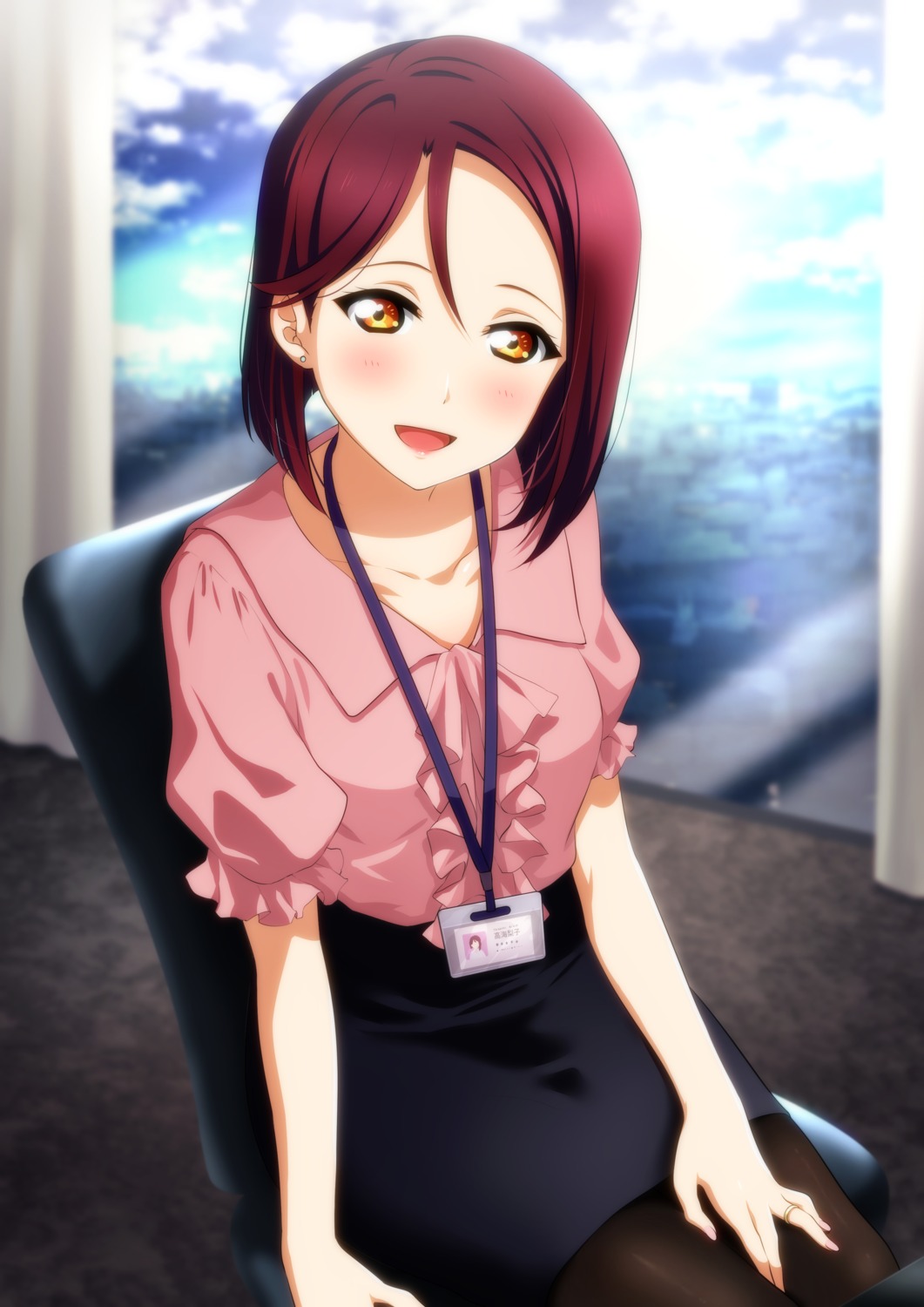 kougi_hiroshi love_live!_sunshine!! pantyhose sakurauchi_riko