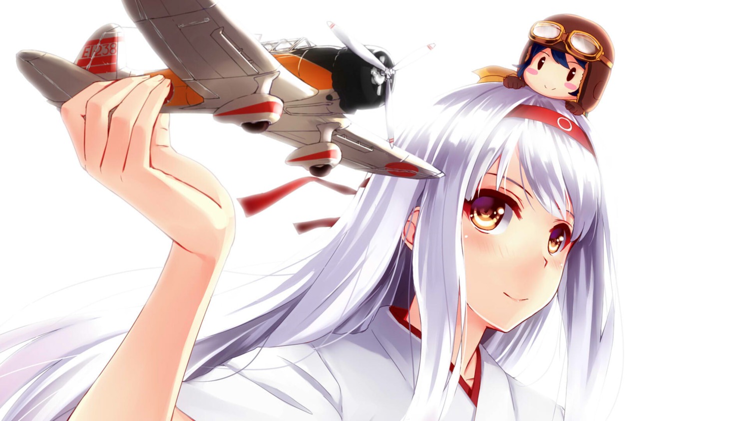 chibi kantai_collection mizuki_ame shoukaku_(kancolle) wallpaper