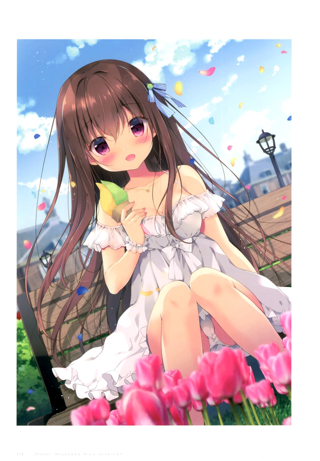 canvas+garden dress miyasaka_miyu pantsu shiyo_(canvas+garden) skirt_lift summer_dress