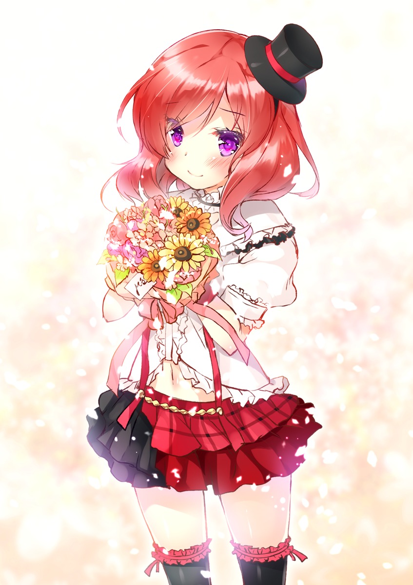 love_live! miwabe_sakura nishikino_maki thighhighs