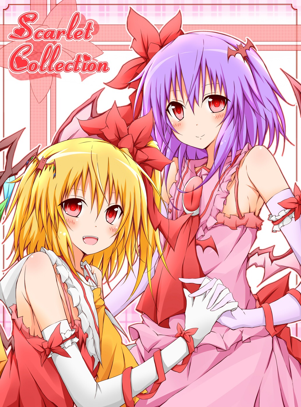 flandre_scarlet karamone-ze remilia_scarlet touhou wings