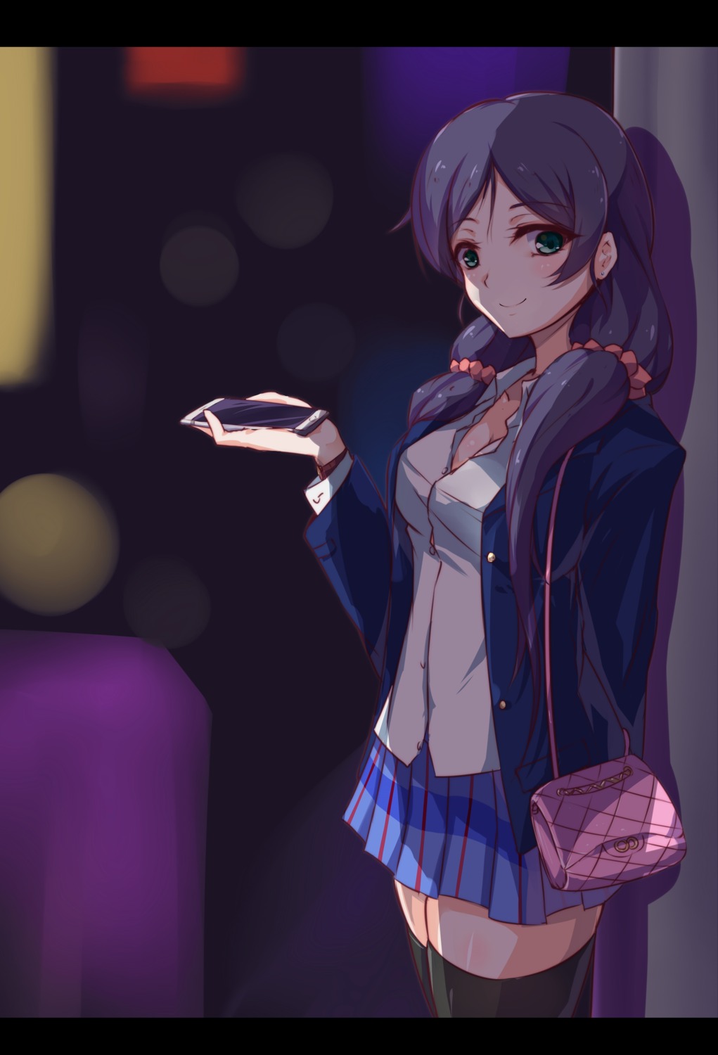 dedeyong love_live! seifuku thighhighs toujou_nozomi