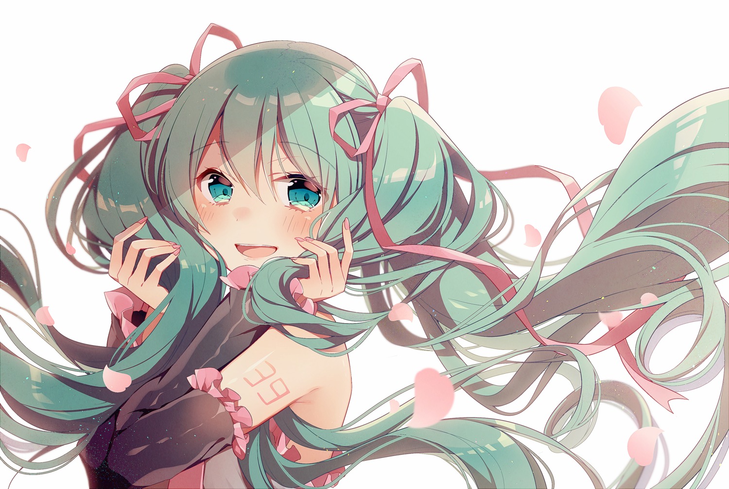 asagao_minoru hatsune_miku tattoo vocaloid