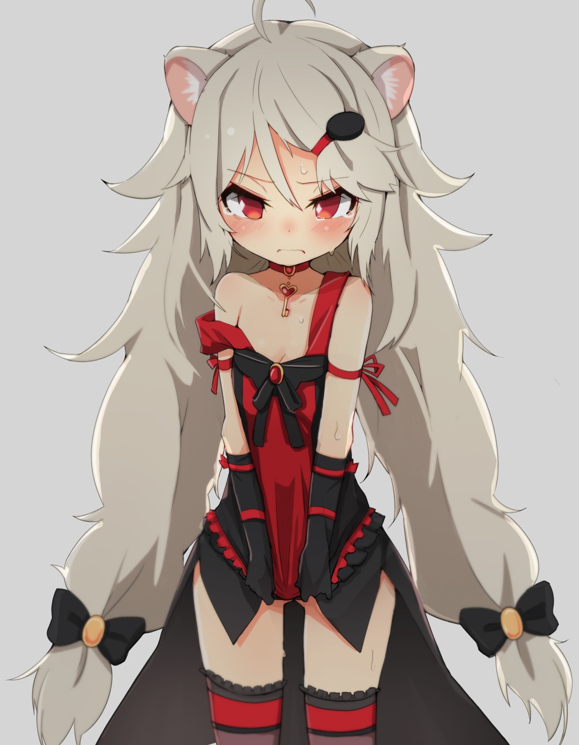 ailane animal_ears cleavage dress possible_duplicate show_by_rock!! teranekosu thighhighs