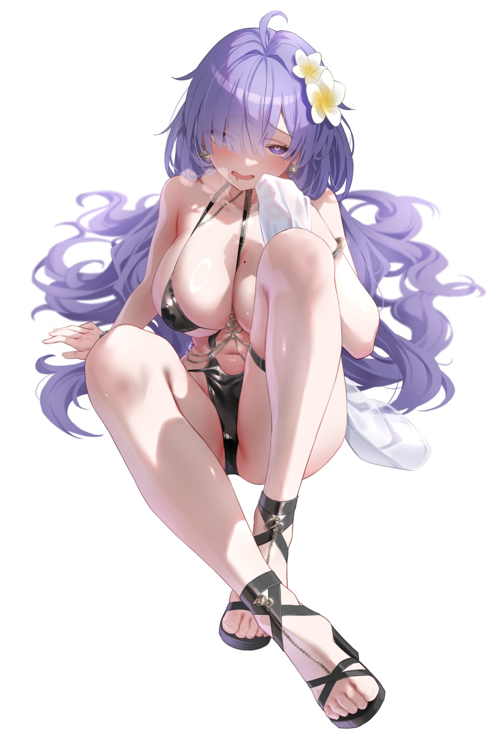 azur_lane classic_(zildjian33) garter heels mogador_(azur_lane) swimsuits