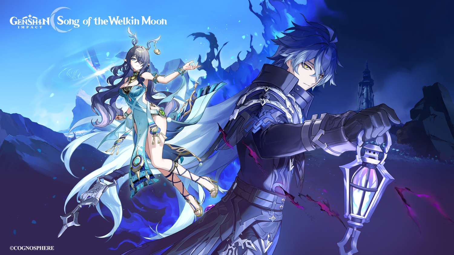 genshin impact kyryll chudomirovich flins lauma dress heels horns no