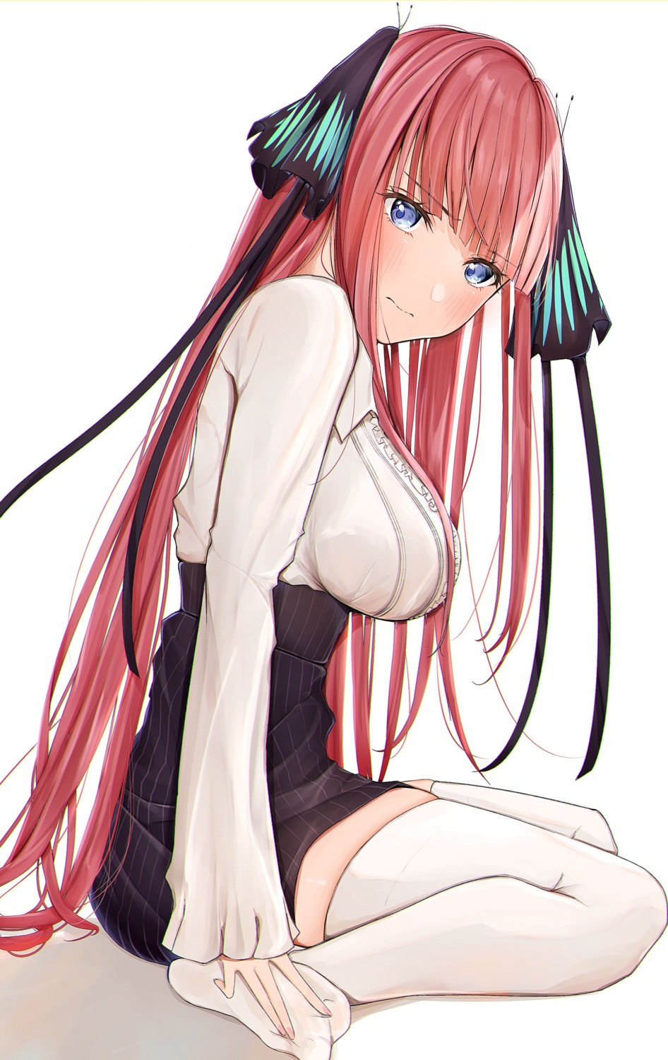 5-toubun_no_hanayome nakano_nino thighhighs uiri-na