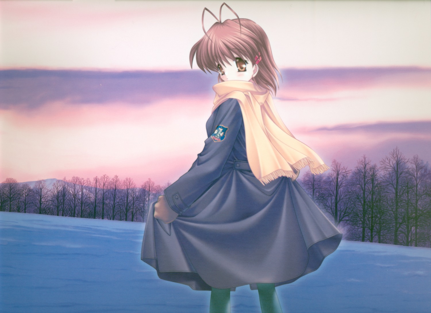 clannad furukawa_nagisa hinoue_itaru key pantyhose raw_scan