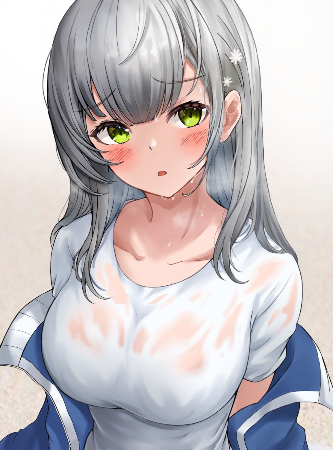 hololive lds_(dstwins97) no_bra see_through shirogane_noel wet_clothes