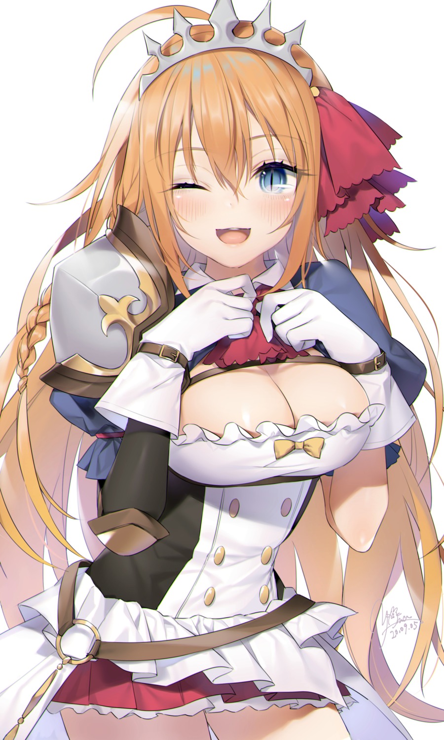 armor cleavage no_bra pecorine princess_connect princess_connect!_re:dive yana_mori