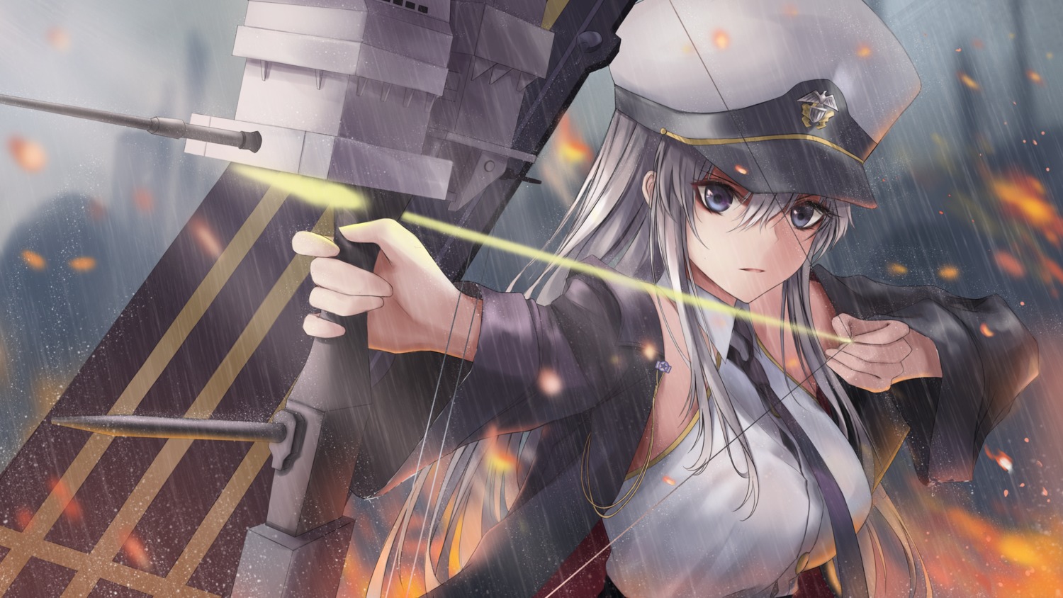 azur_lane enterprise_(azur_lane) turbulence uniform weapon