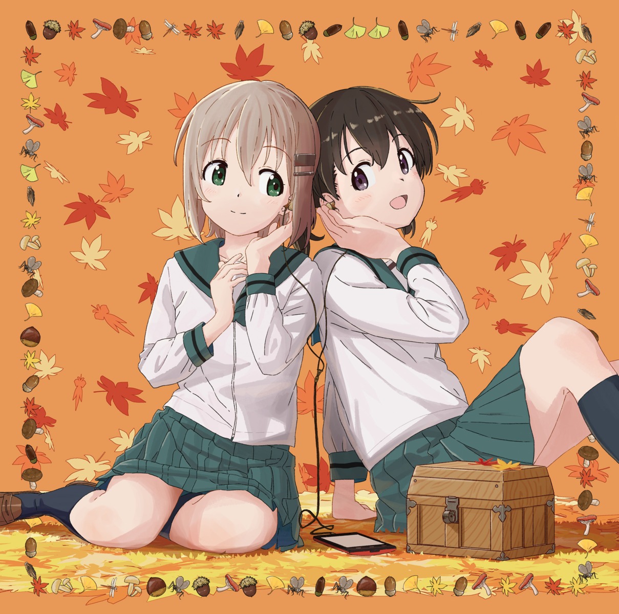 china_(animator) disc_cover kuraue_hinata seifuku yama_no_susume yukimura_aoi