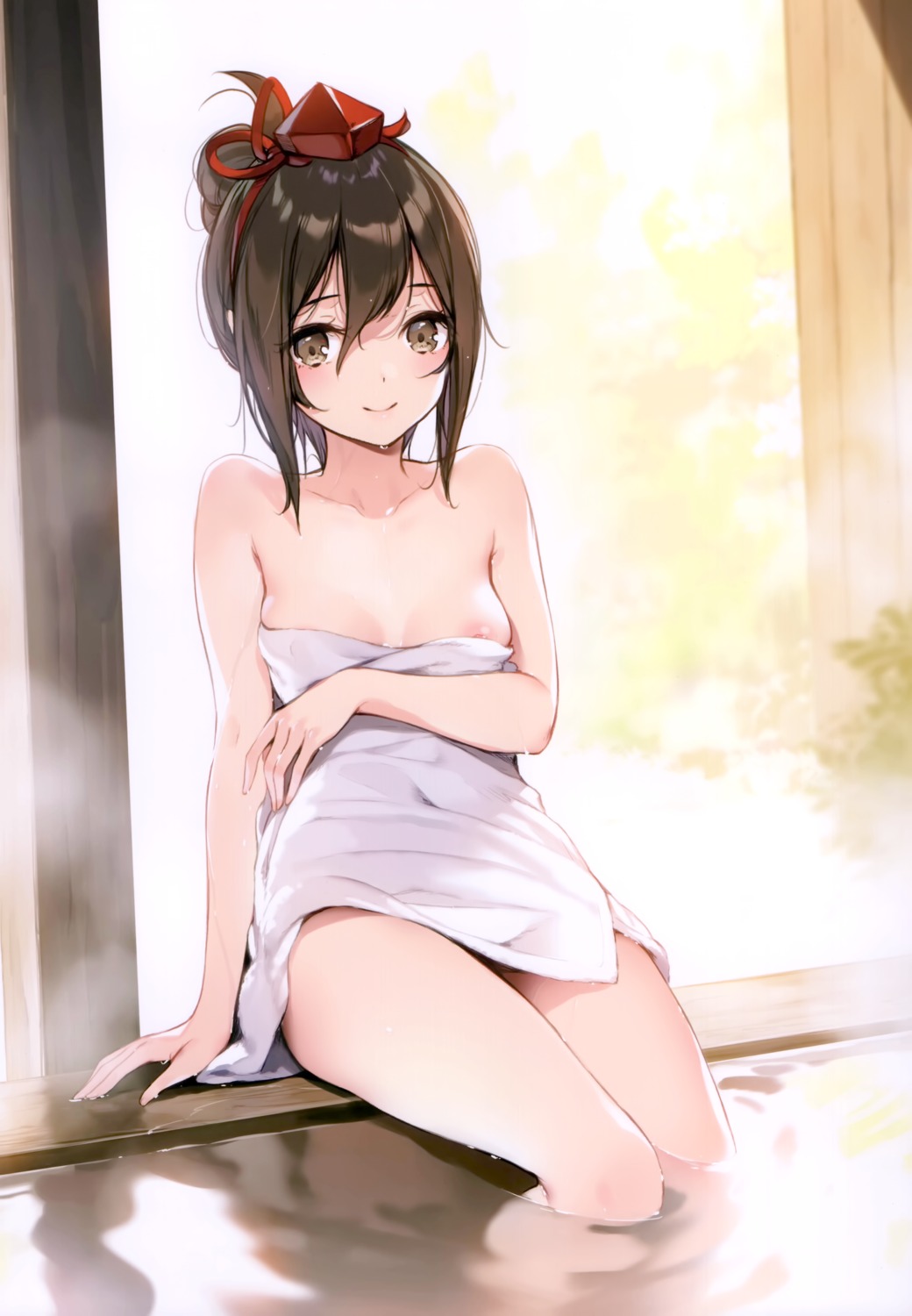 ke-ta nipple_slip shameimaru_aya touhou towel