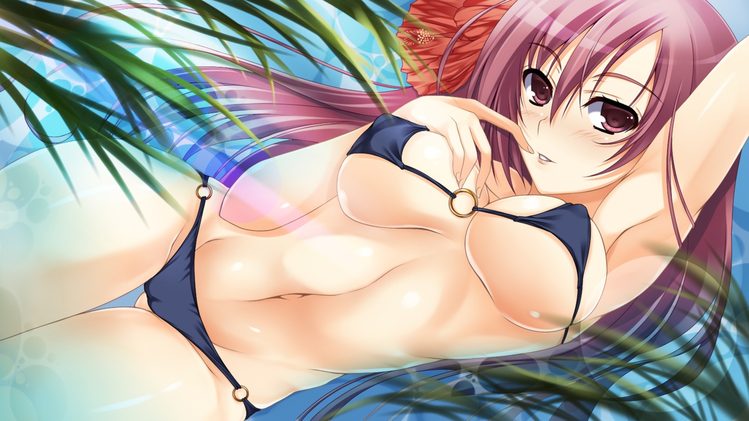 bikini erect_nipples swimsuits underboob watanuki_kaname